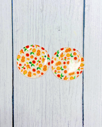 Fruit Pattern 1" Round Cabs