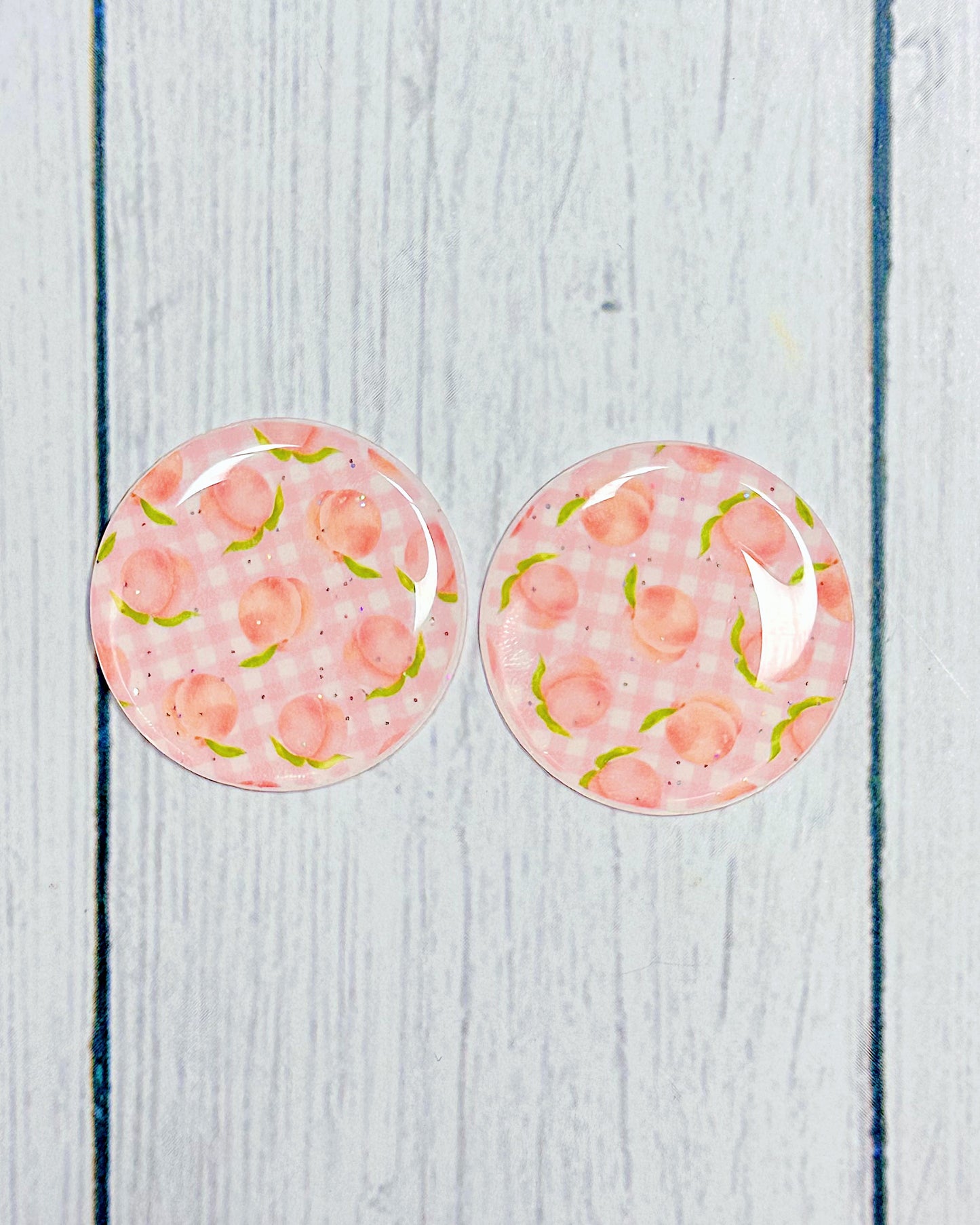 Fruit Pattern 1" Round Cabs