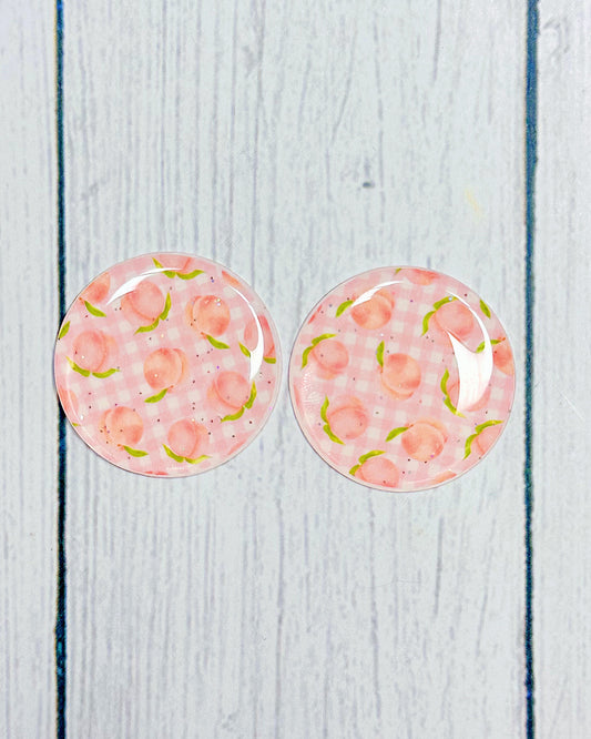 Fruit Pattern 1" Round Cabs