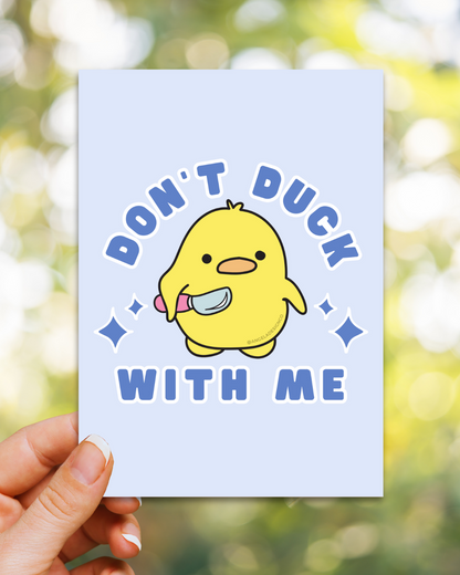 Feisty Duck Art Print