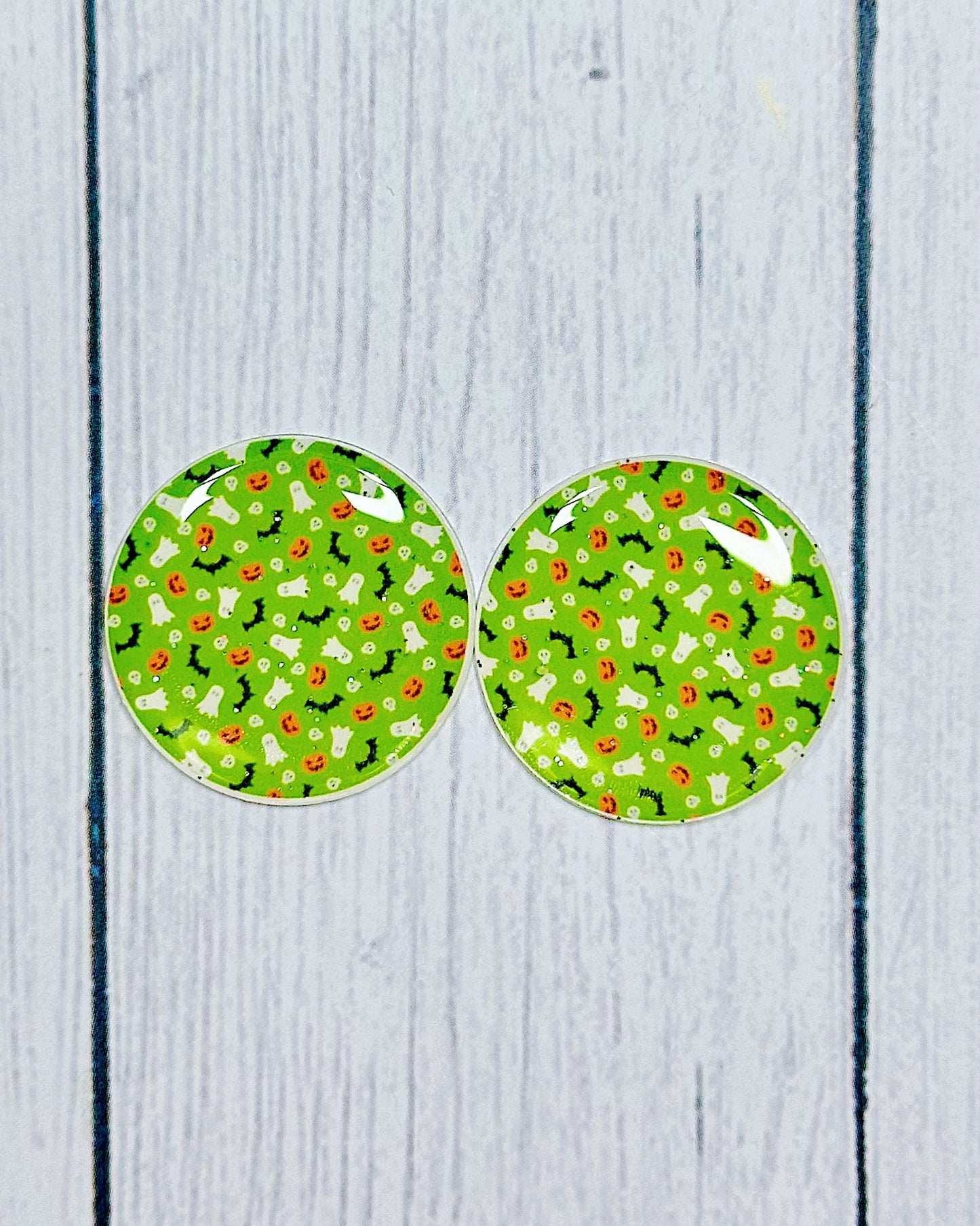 Halloween Pattern 1" Round Cabs