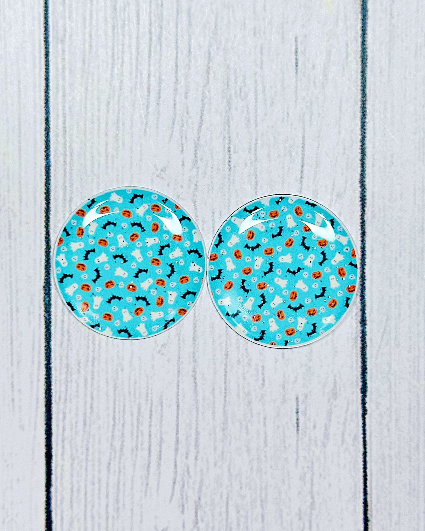 Halloween Pattern 1" Round Cabs