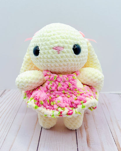 Handmade Crochet Coquette Bunny