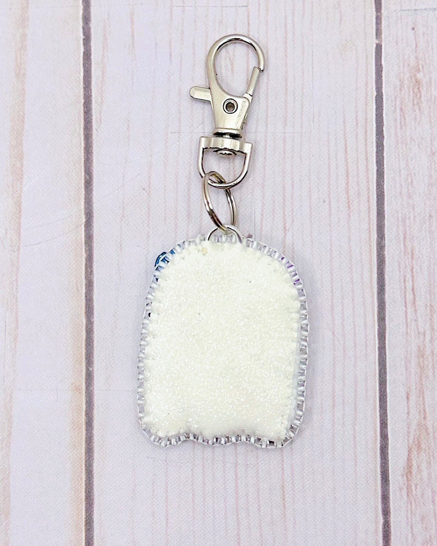 Flower Crown Ghostie Keychain