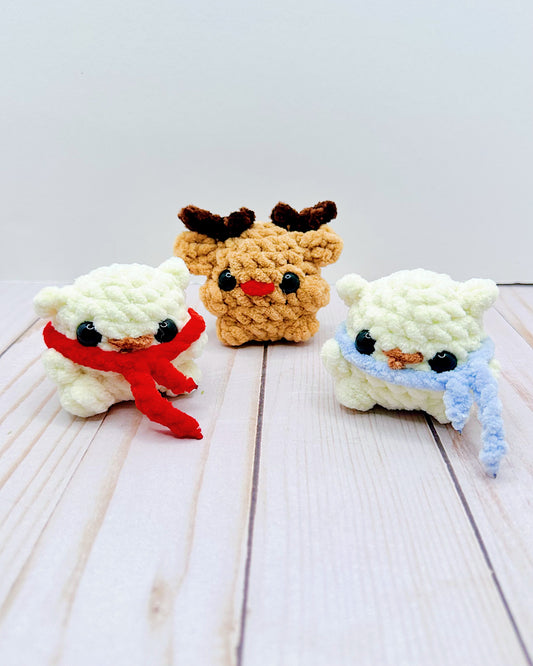 Mini Handmade Crochet Winter Pals