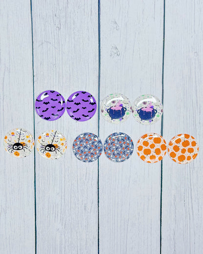 Halloween Mix 1" Round Cabs