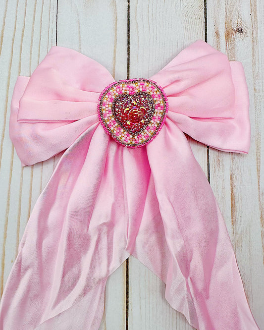 Pink Turtle Hair Bow