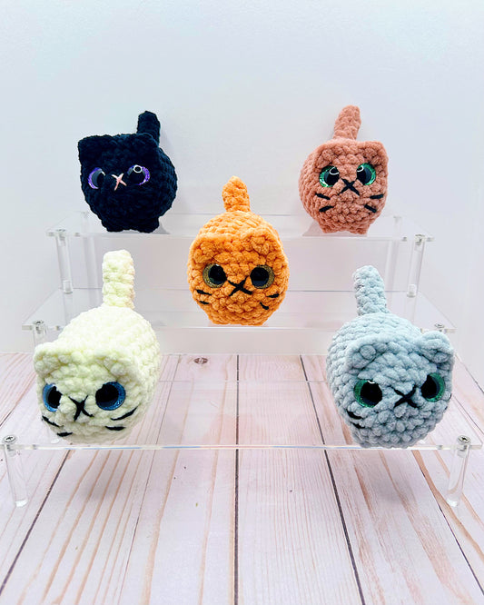 Handmade Crochet Mini Loaf Kitten - Solid Color