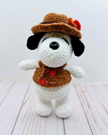Handmade Crochet Chunky Fall Puppy