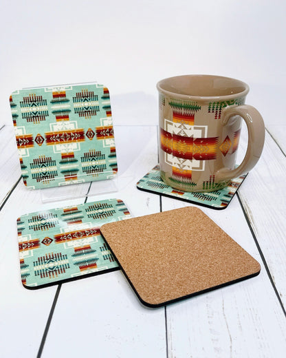 Native Design Coasters - Cork