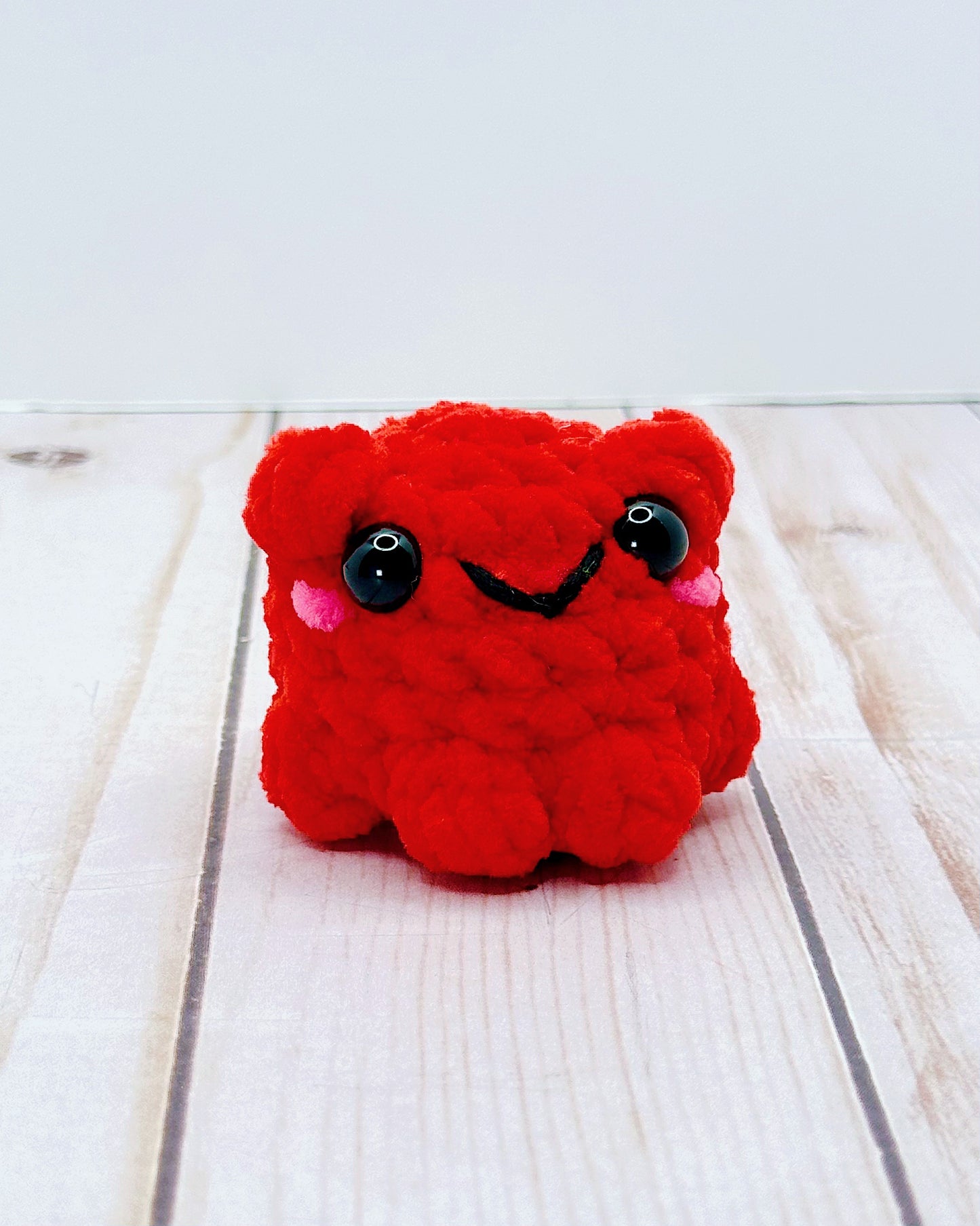 Mini Handmade Crochet Frog - Multiple Colors