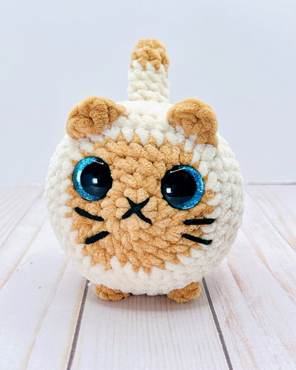 Handmade Crochet Loaf Cat - Siamese
