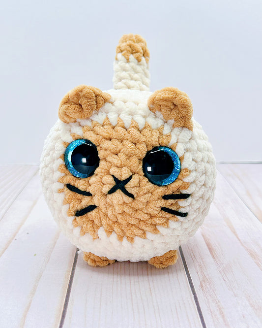 Handmade Crochet Loaf Cat - Siamese