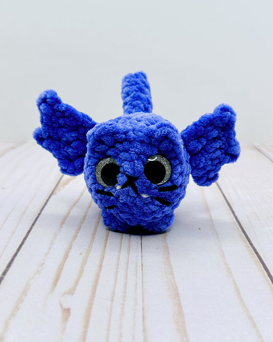 Handmade Crochet Loaf Bat Kitten