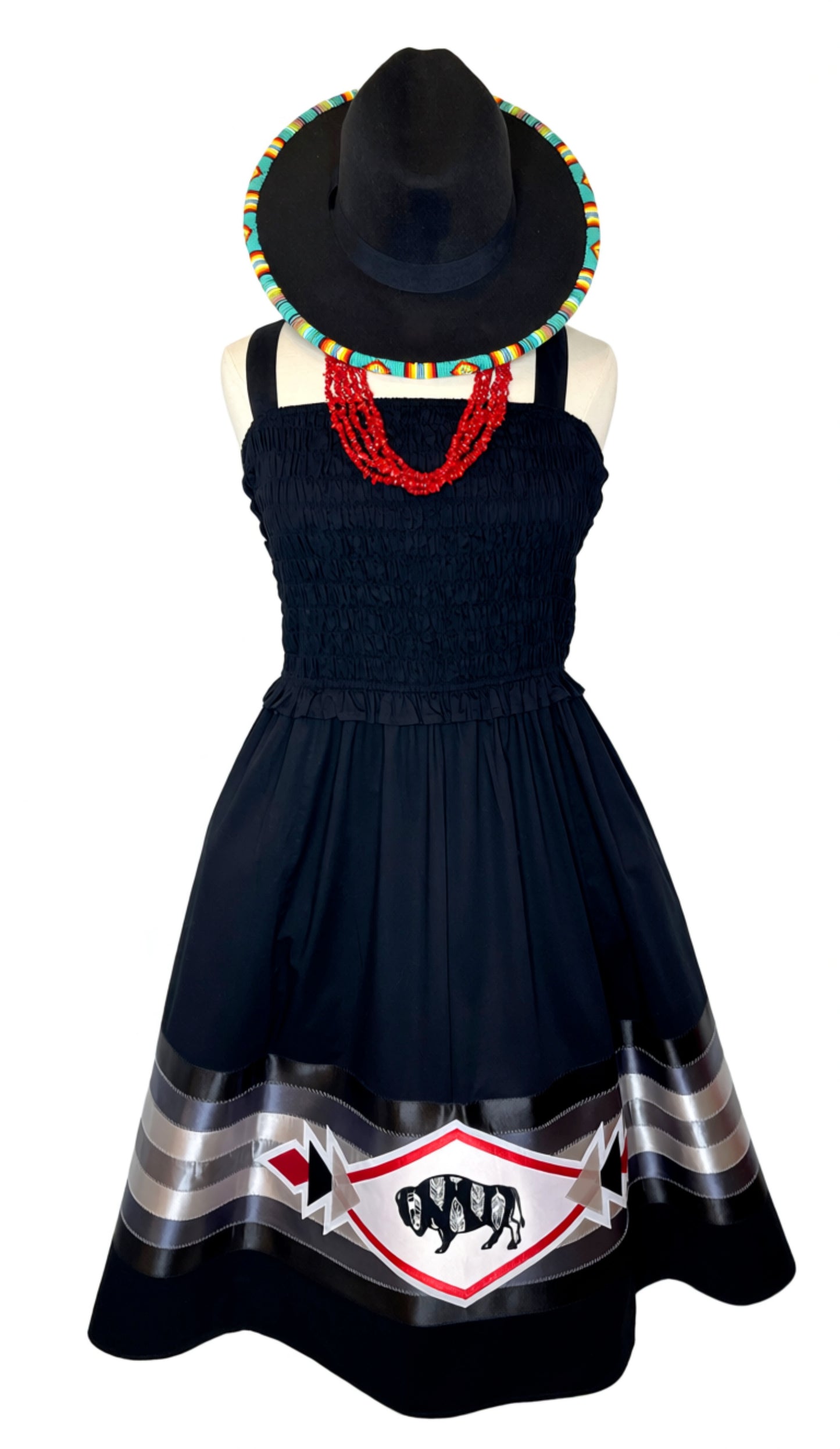 Black Buffalo Ribbon Dress - XXL