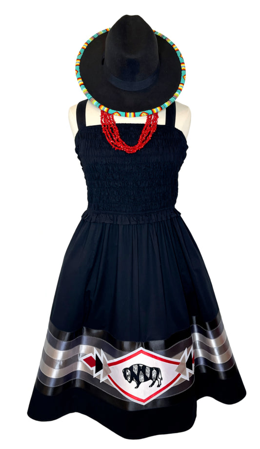 Black Buffalo Ribbon Dress - XXL