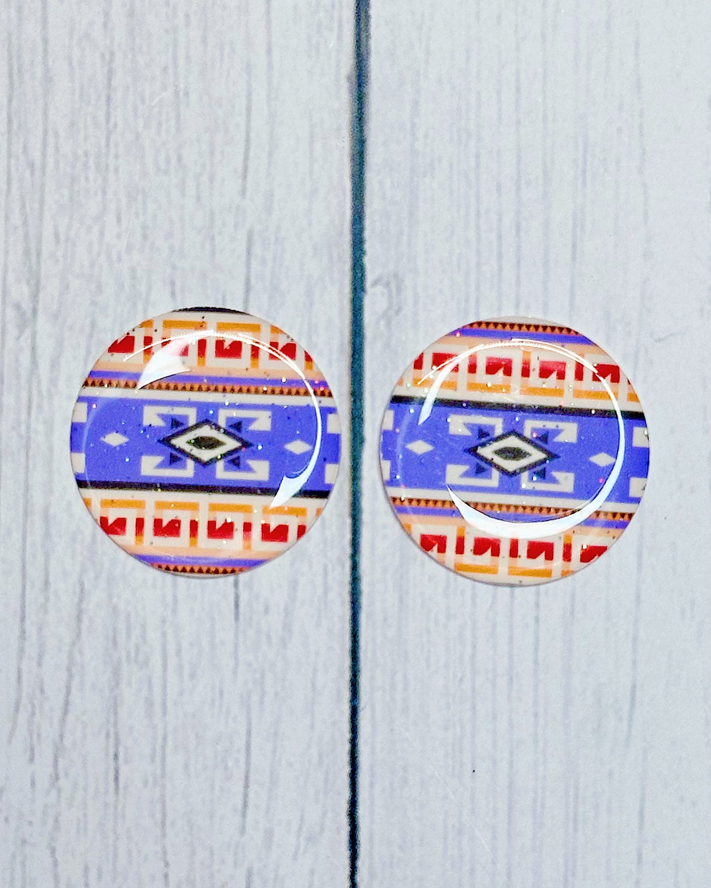 Native Pattern 1" Round Cabs