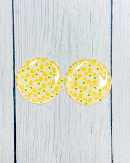 Fruit Pattern 1" Round Cabs