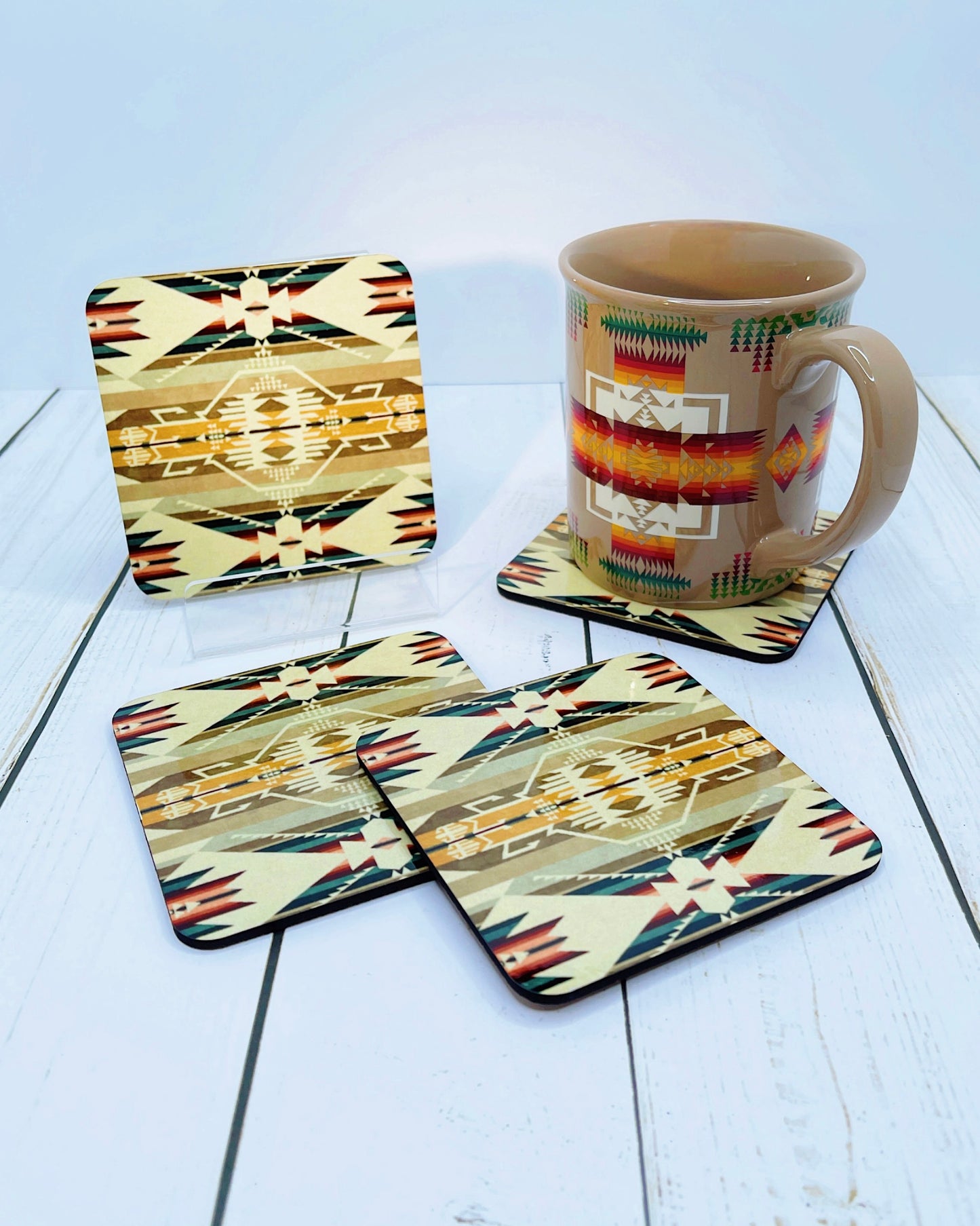 Native Design Coasters - Cork