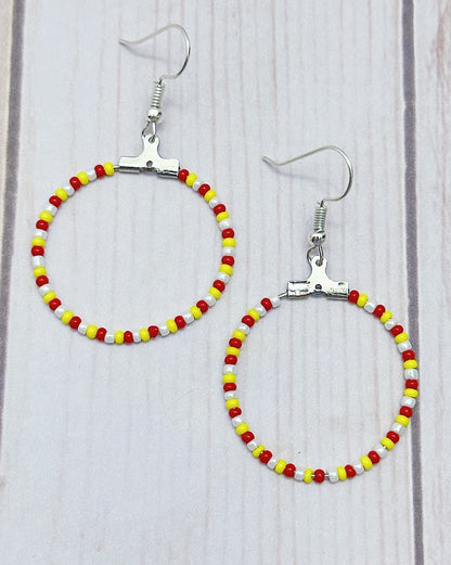 Chiefs Hoop Earrings