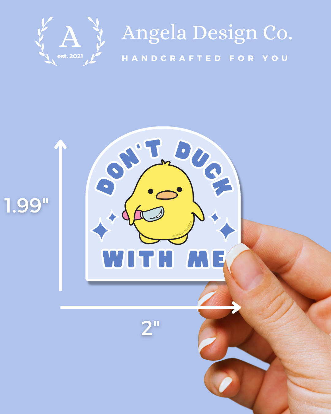 Feisty Duck Sticker