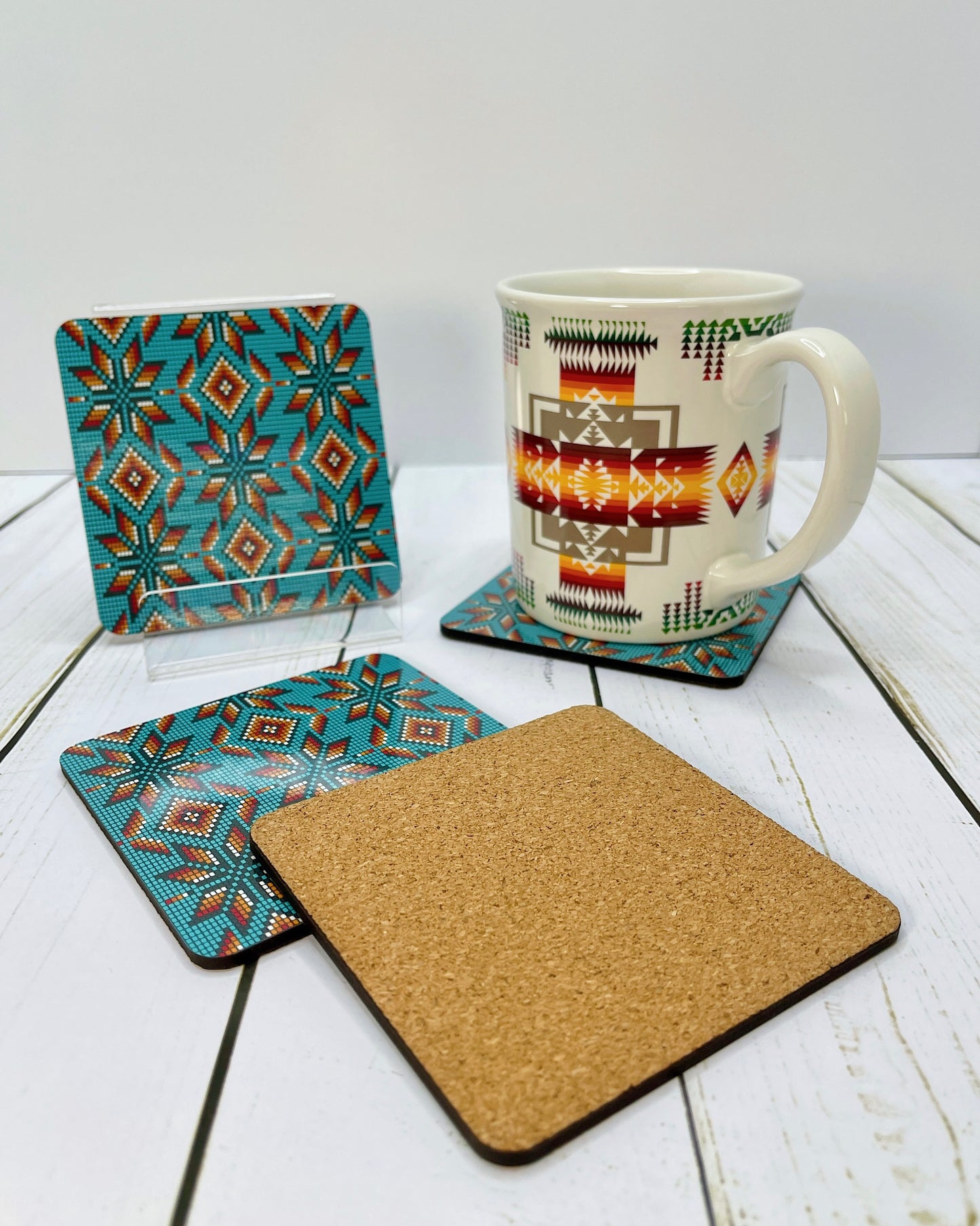 Native Design Coasters - Cork