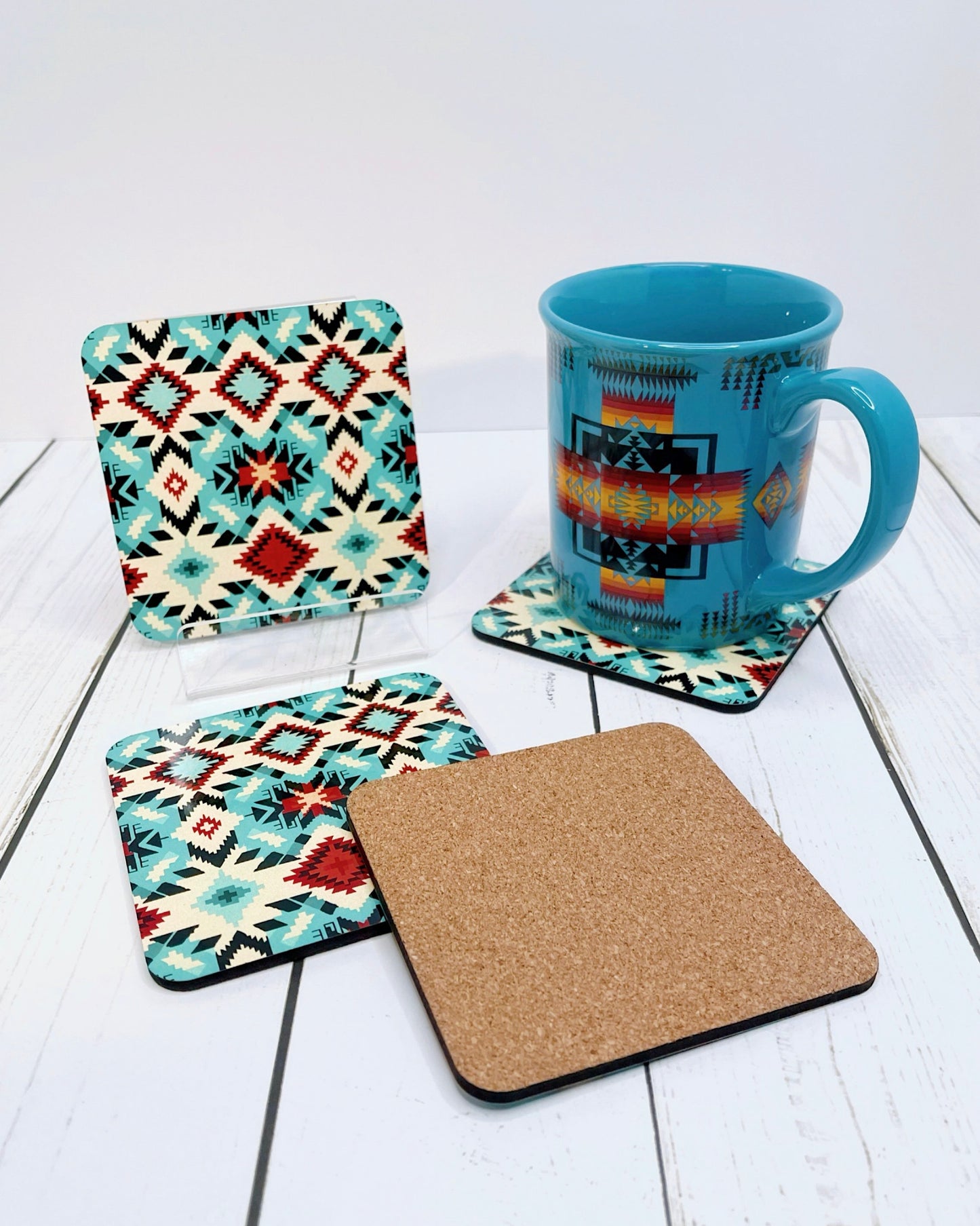 Native Design Coasters - Cork