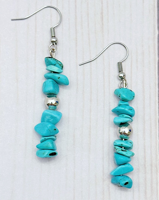 Turquoise Stacked Earrings