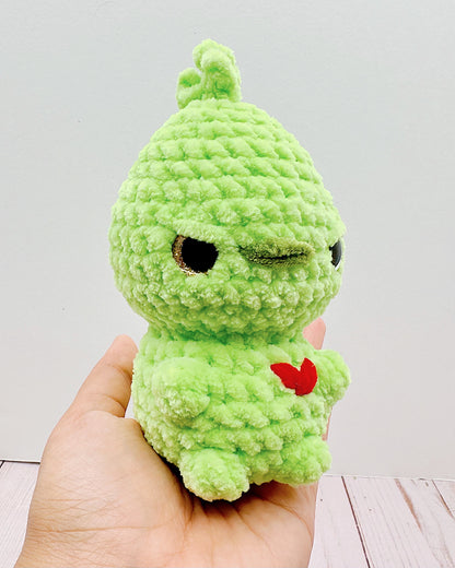 Handmade Crochet Baby Meanie Greenie