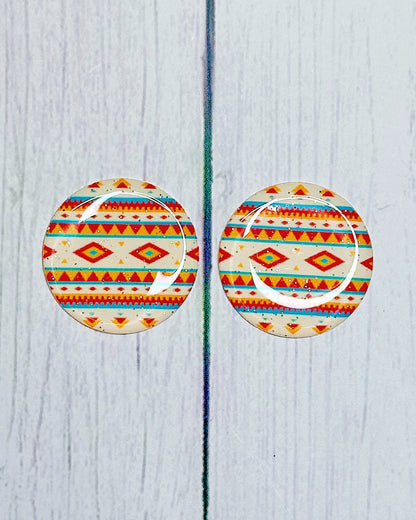 Native Pattern 1" Round Cabs