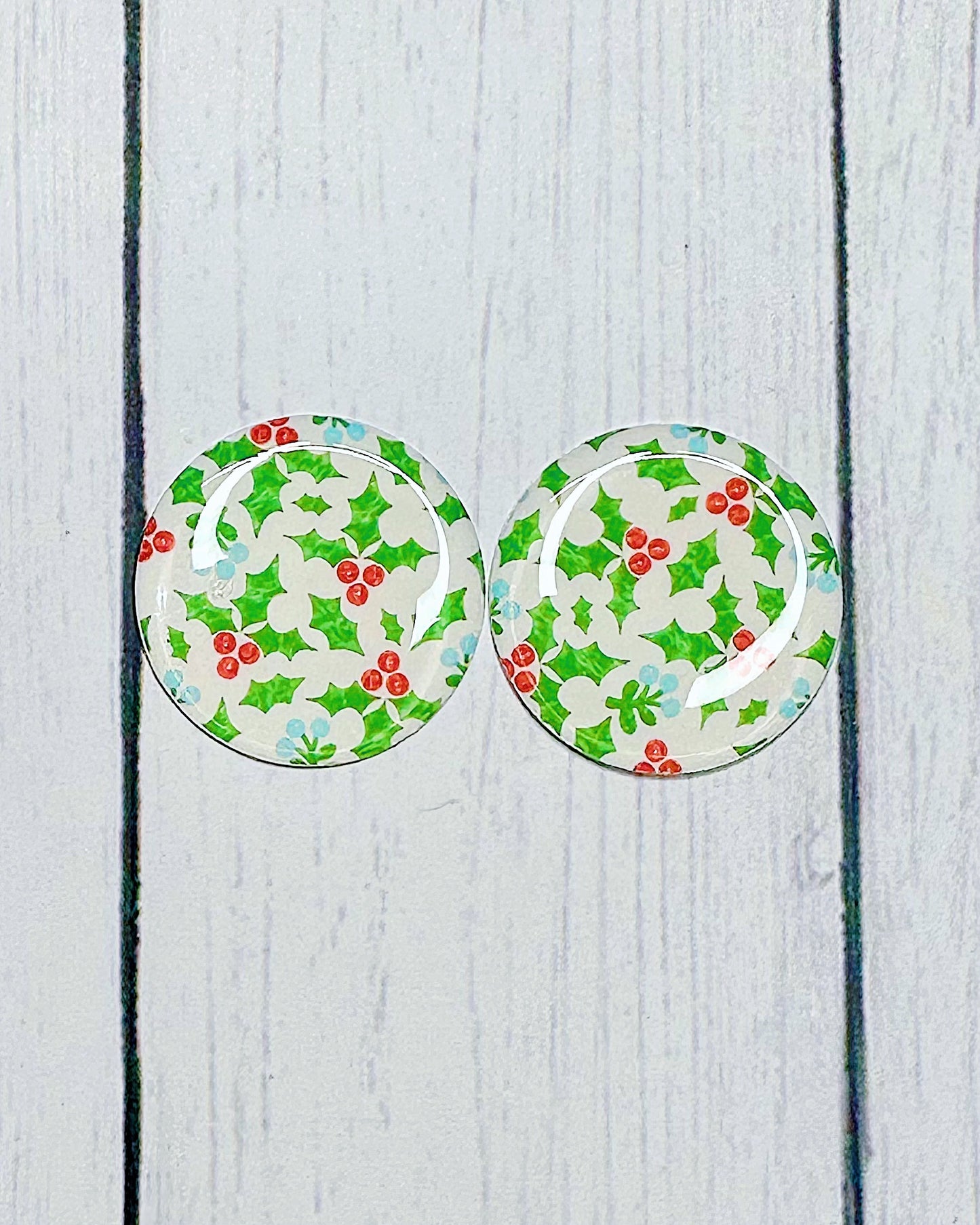 Winter Pattern 1" Round Cabs