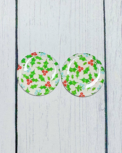 Winter Pattern 1" Round Cabs
