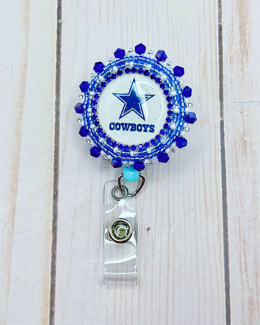 Blue Cowboys Badge Reel