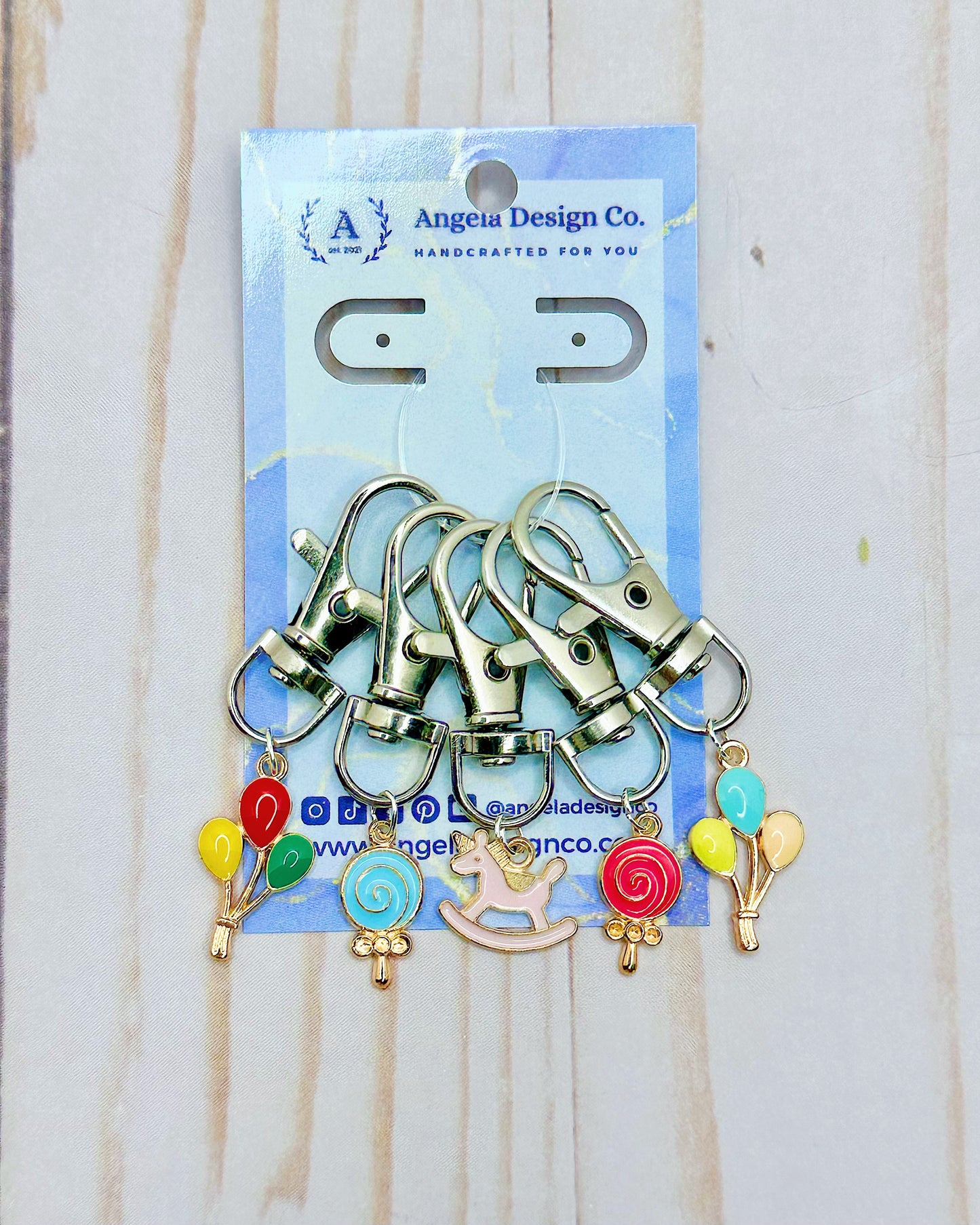 Stitch Markers - Set of 5 (Multiple Options)