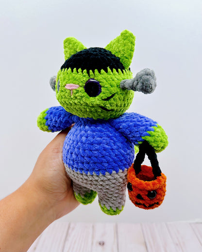Handmade Crochet Frankenkitty