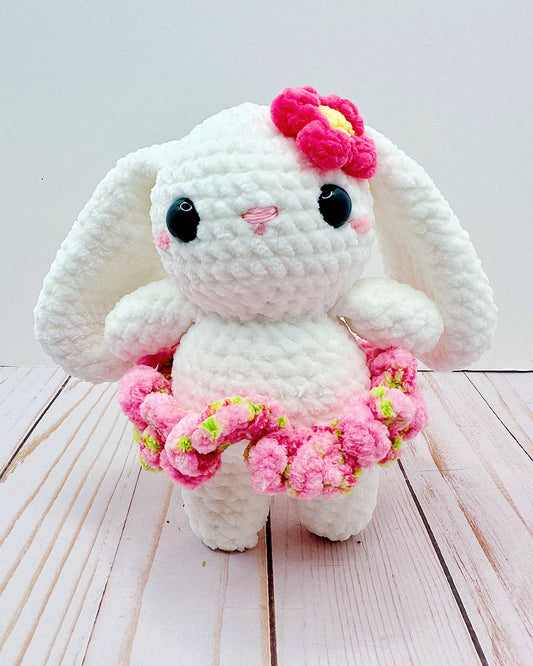 Handmade Crochet Blossom the Bunny - Pink