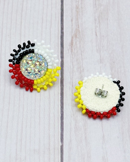 Medicine Wheel Stud Earrings