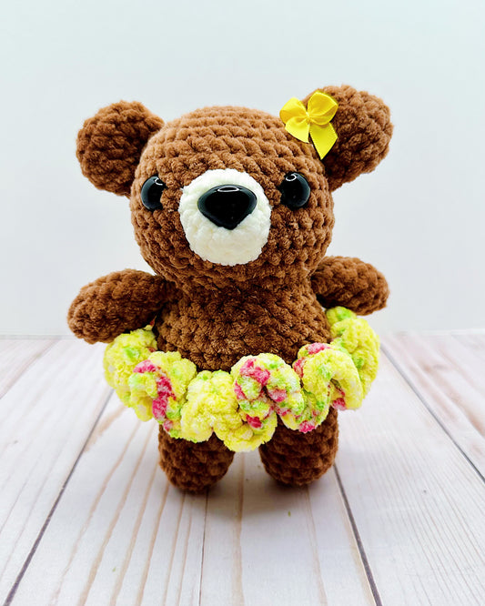 Handmade Crochet Bear in Tutu
