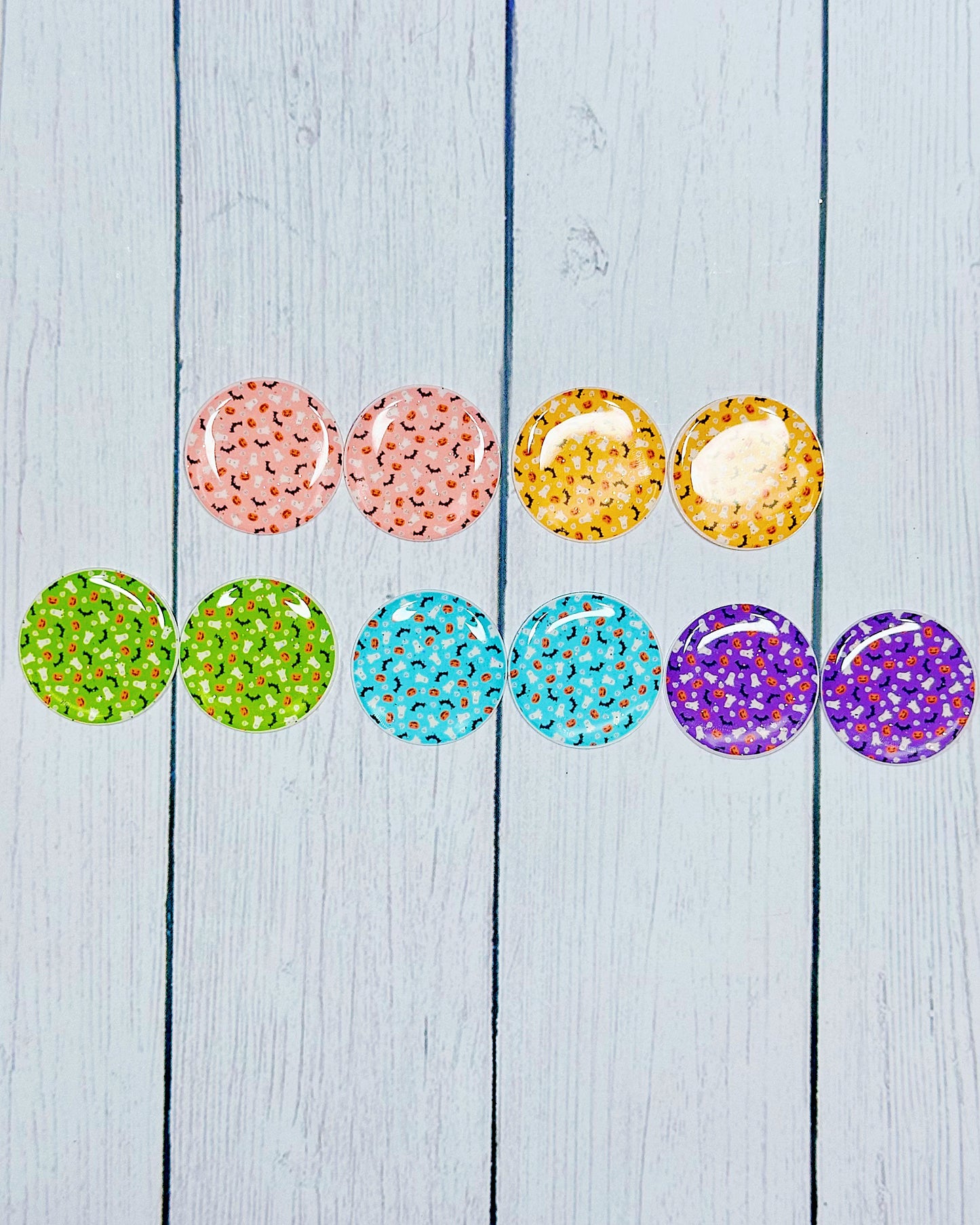 Halloween Pattern 1" Round Cabs