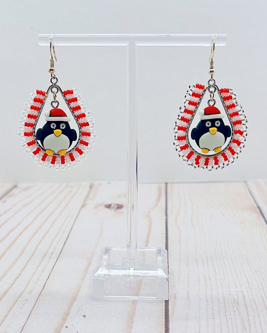 Penguin Teardrop Earrings