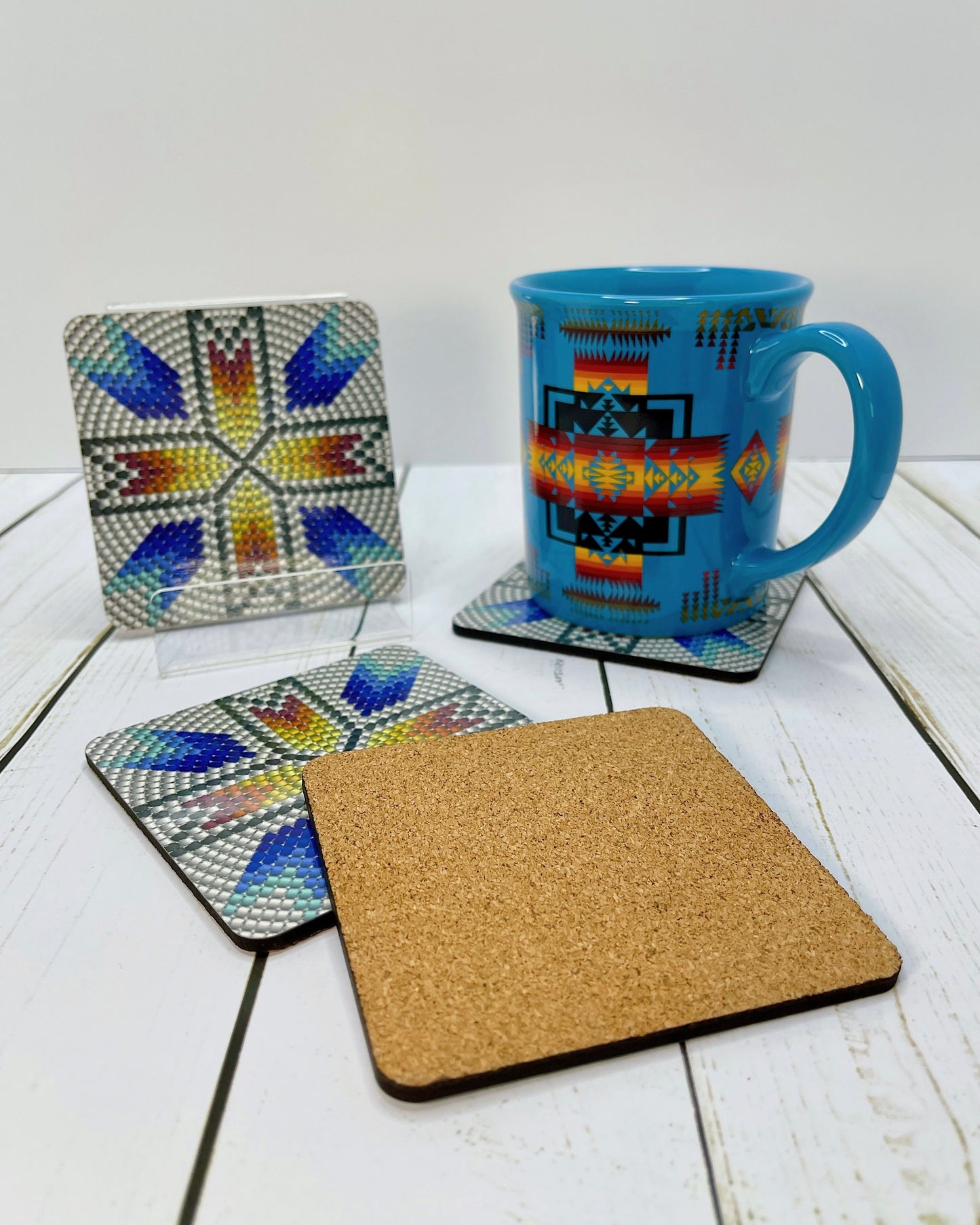 Native Design Coasters - Cork