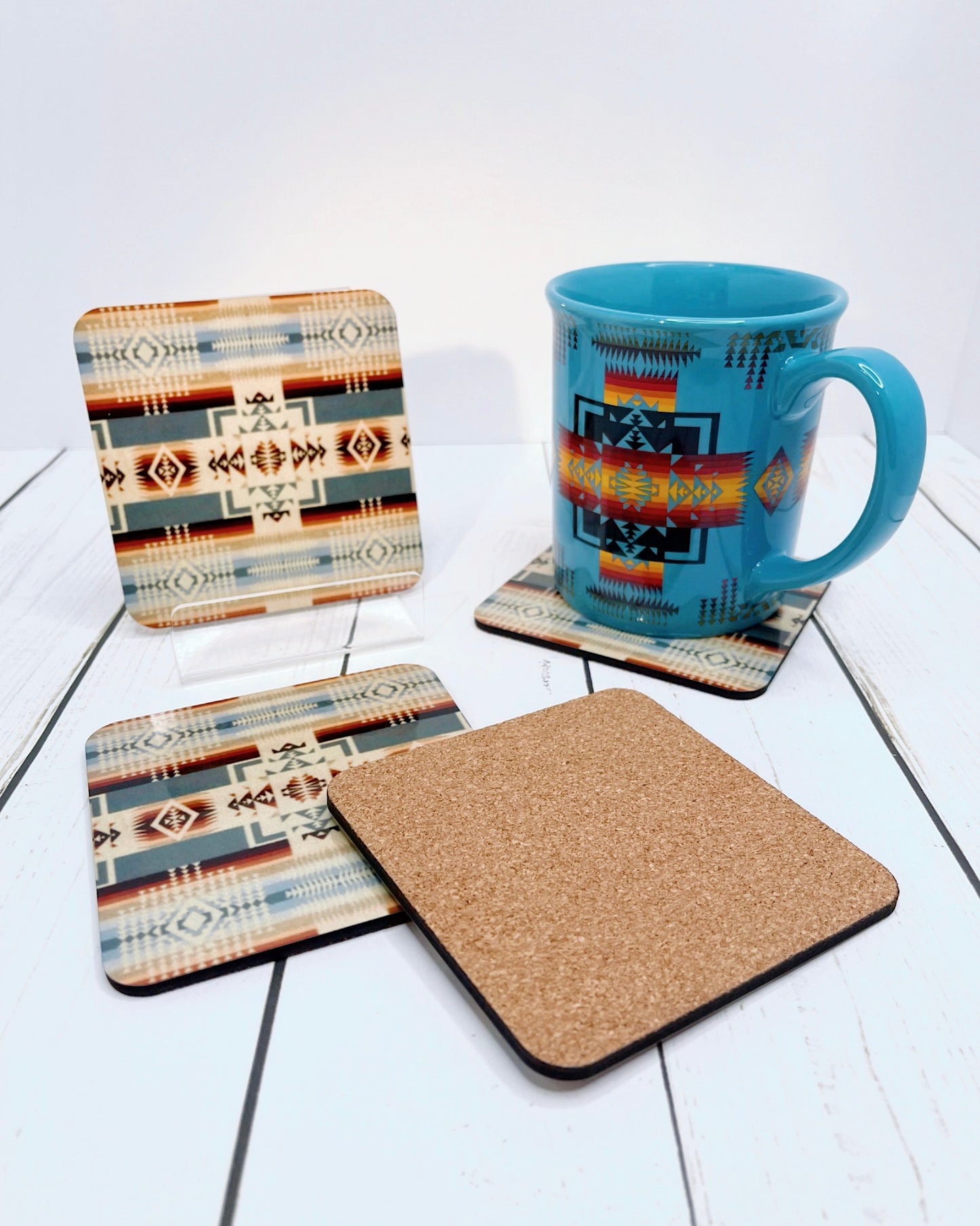 Native Design Coasters - Cork