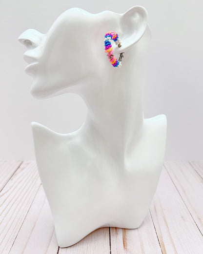 Small Candy Pop Hoop Earrings