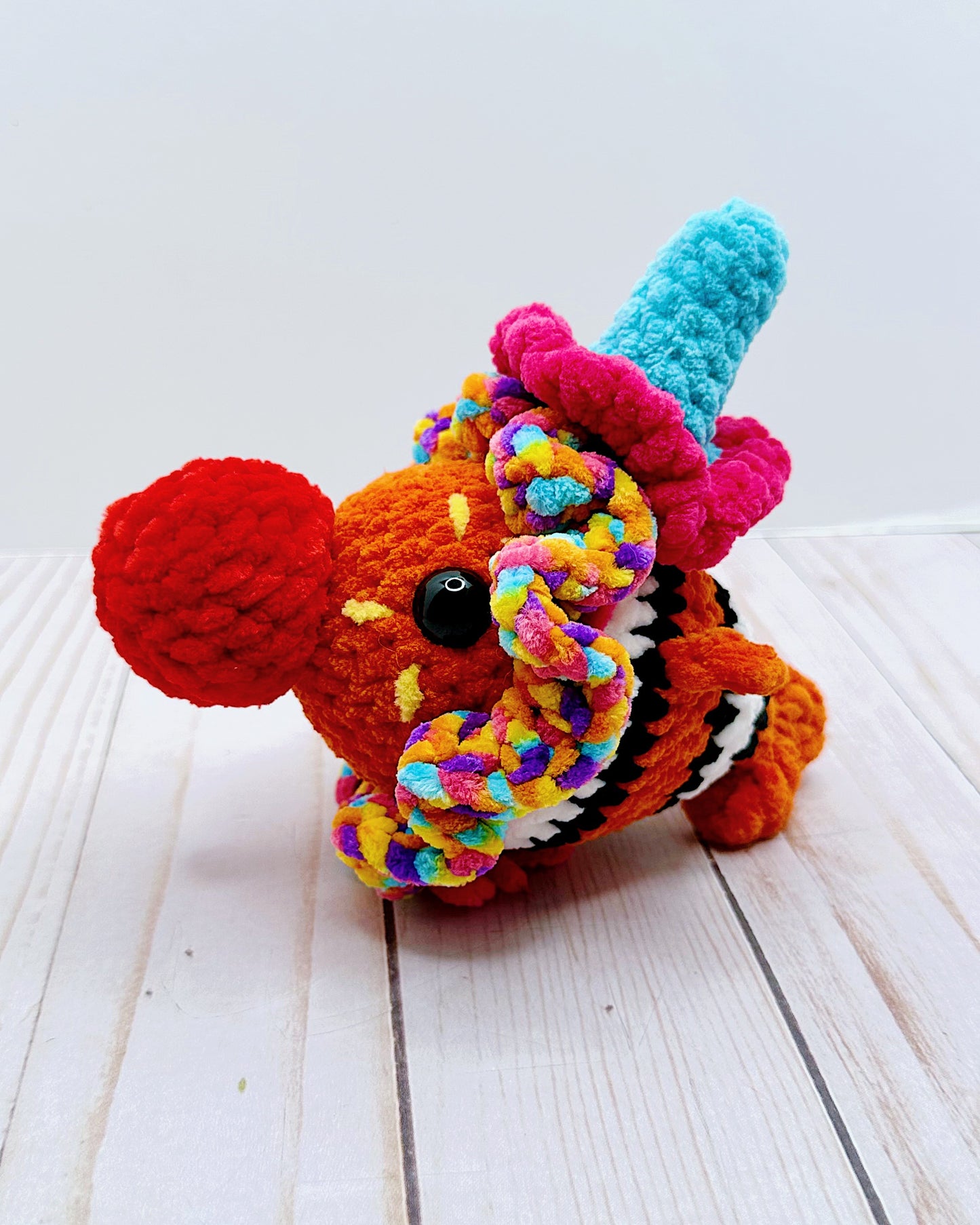 Handmade Crochet Clown Fish
