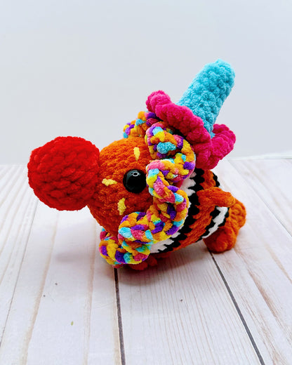 Handmade Crochet Clown Fish
