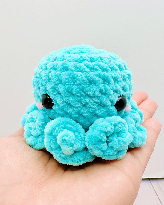 Handmade Crochet Octopus - Teal