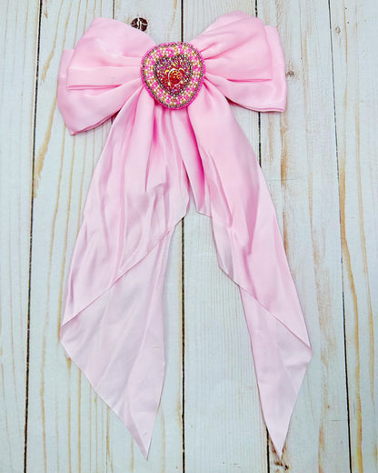 Pink Turtle Hair Bow