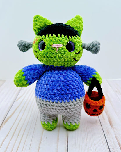 Handmade Crochet Frankenkitty