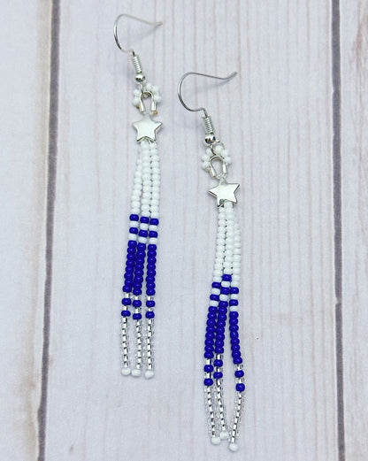 Cowboys Star Dangle Earrings