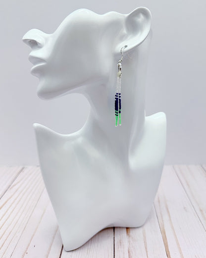 Seahawk Star Dangle Earrings